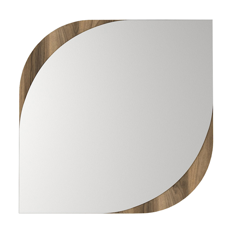 Καθρέπτης τοίχου Μegapap χρώμα καρυδί 4
