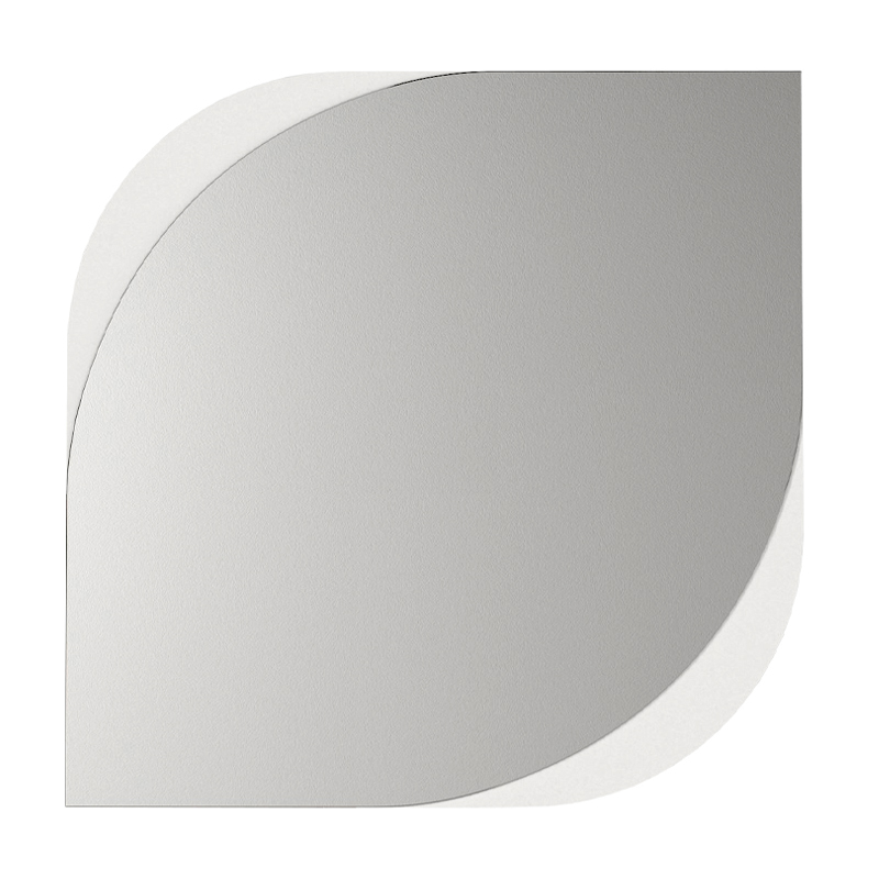 Καθρέπτης τοίχου Μegapap χρώμα λευκό 4