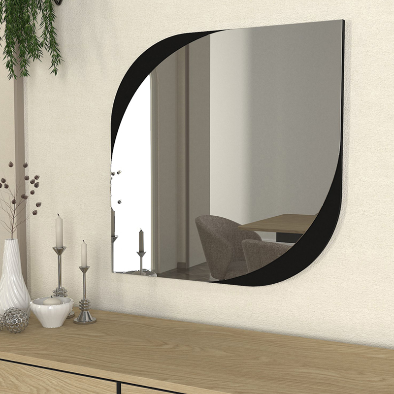 Καθρέπτης τοίχου Μegapap χρώμα μαύρο