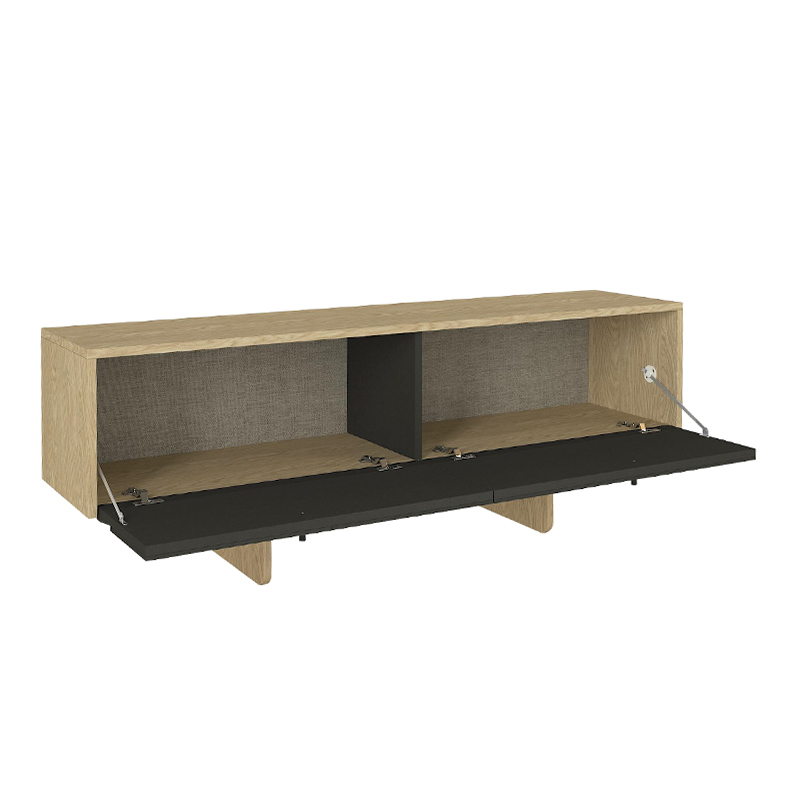 Έπιπλο τηλεόρασης χρώμα oak - ανθρακί 7