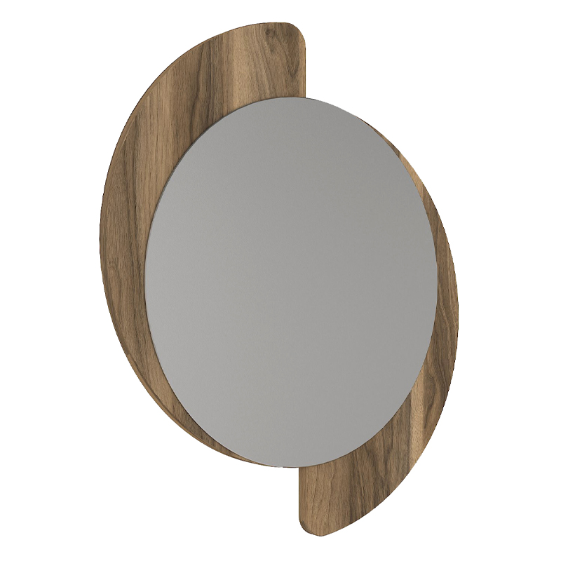 Καθρέπτης τοίχου Μegapap χρώμα καρυδί 3