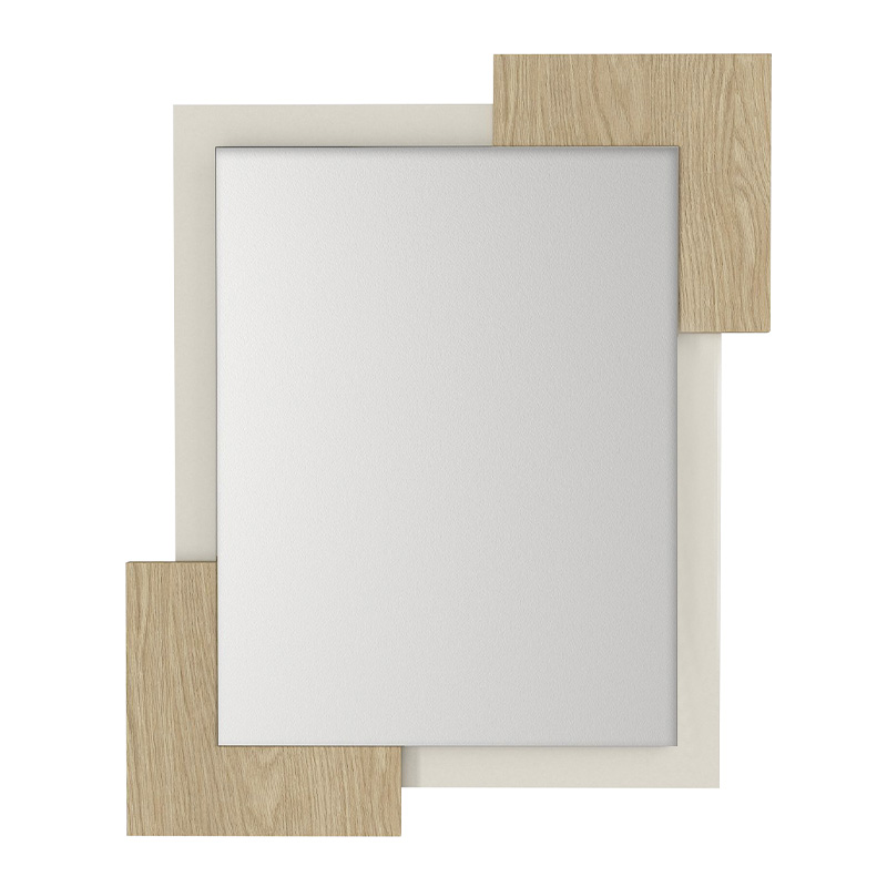 Καθρέπτης τοίχου Μegapap χρώμα sandstone - oak 4