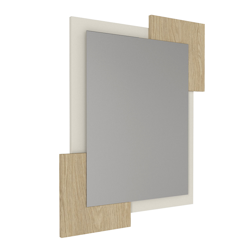 Καθρέπτης τοίχου Μegapap χρώμα sandstone - oak 5