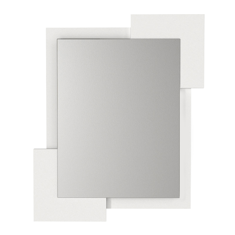 Καθρέπτης τοίχου Μegapap χρώμα λευκό 3