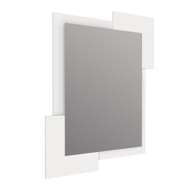Καθρέπτης τοίχου Μegapap χρώμα λευκό 4