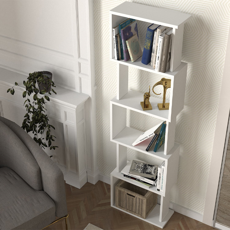 Βιβλιοθήκη χρώμα λευκό 3