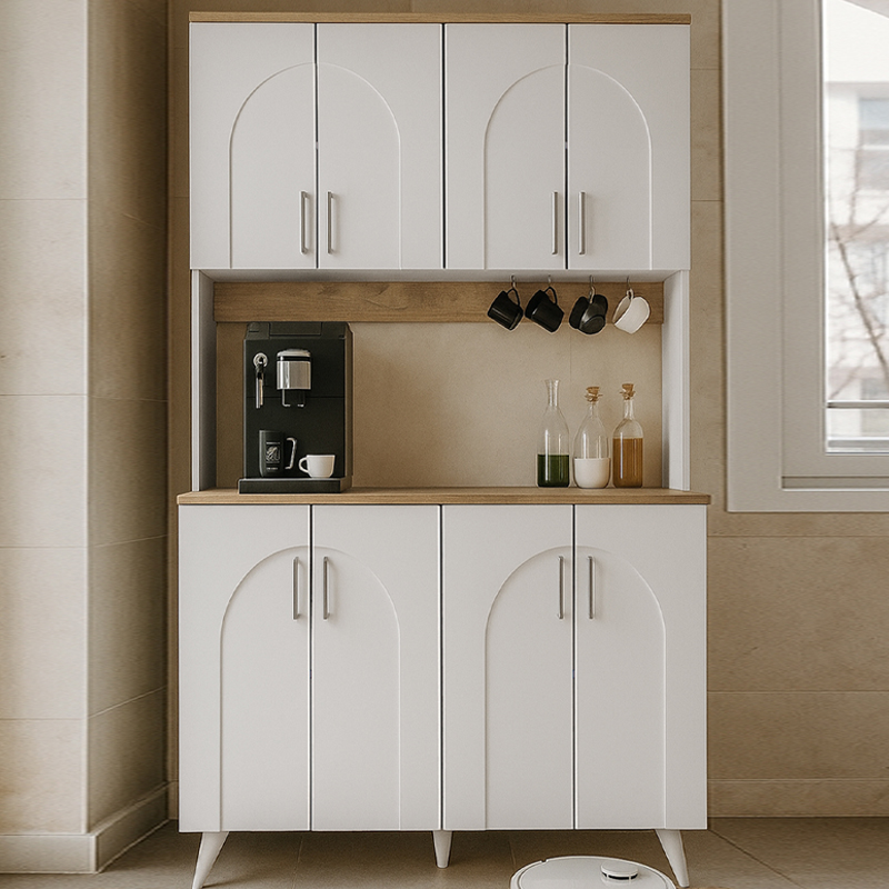 Έπιπλο κουζίνας 4 χρώμα λευκό - oak