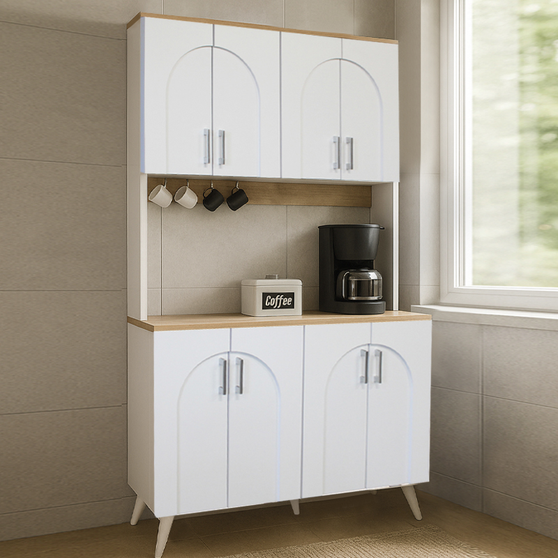 Έπιπλο κουζίνας 4 χρώμα λευκό - oak 3