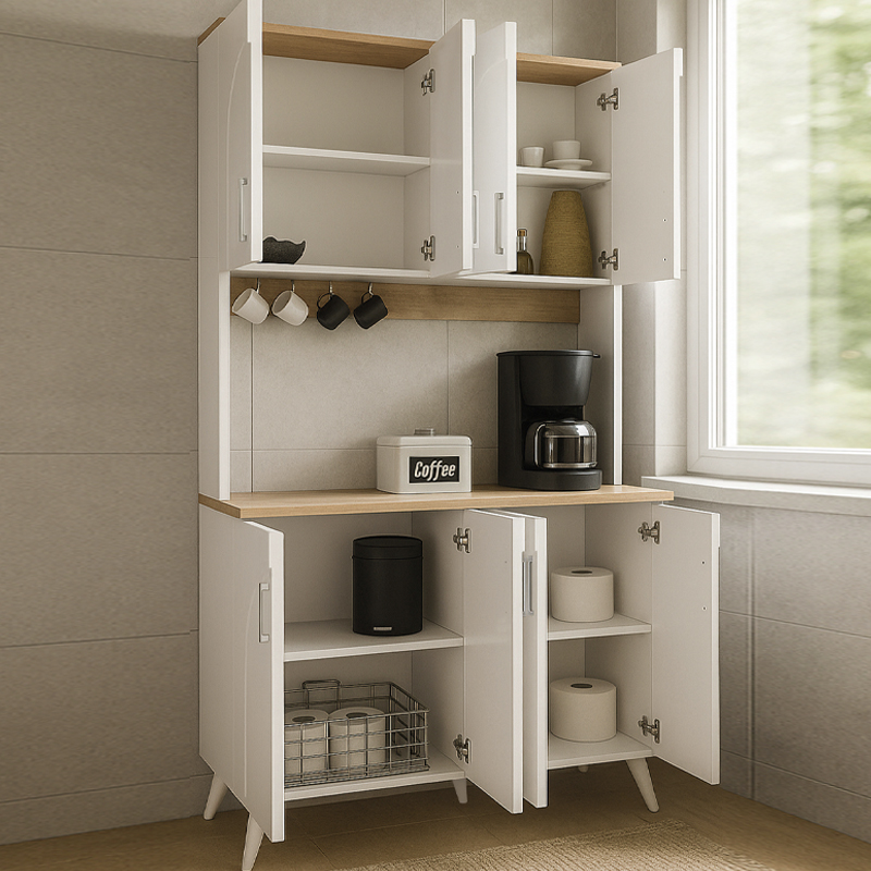 Έπιπλο κουζίνας 4 χρώμα λευκό - oak 4