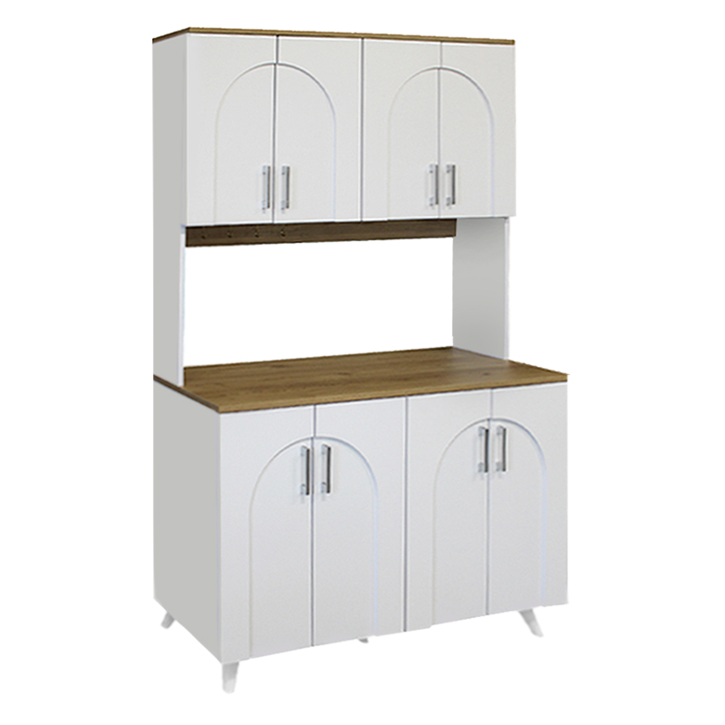 Έπιπλο κουζίνας 4 χρώμα λευκό - oak 5