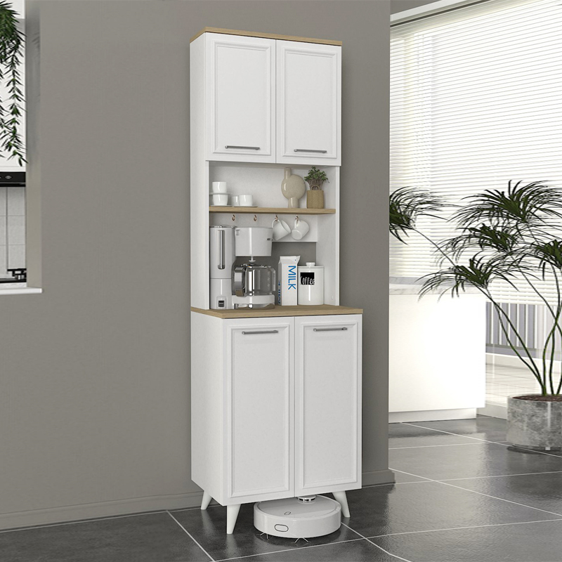 Έπιπλο κουζίνας 2 χρώμα λευκό - oak