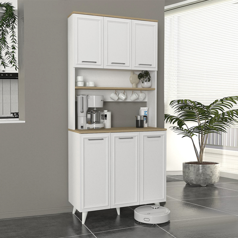 Έπιπλο κουζίνας 3 χρώμα λευκό - oak