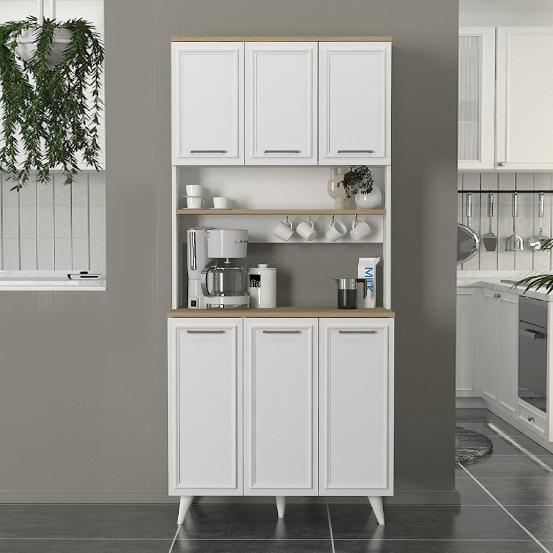 Έπιπλο κουζίνας 3 χρώμα λευκό - oak 3