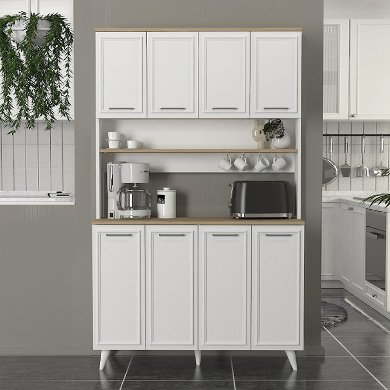 Έπιπλο κουζίνας 4 χρώμα λευκό - oak 3