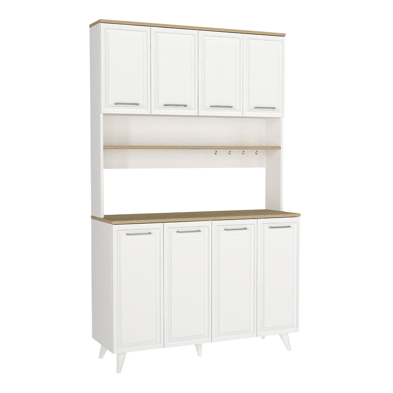 Έπιπλο κουζίνας 4 χρώμα λευκό - oak 5