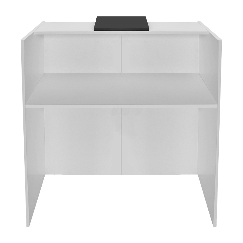 Γραφείο υποδοχής - reception χρώμα λευκό - ανθρακί 10