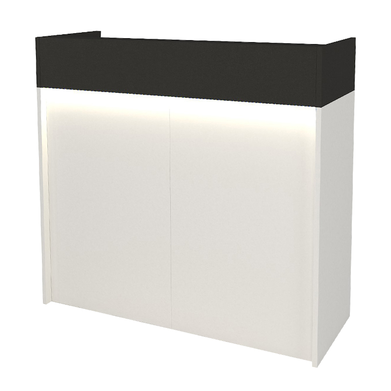 Γραφείο υποδοχής - reception με LED χρώμα λευκό - ανθρακί 5