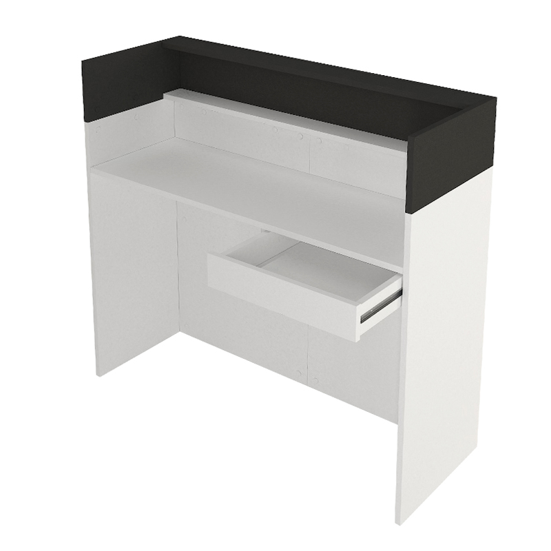 Γραφείο υποδοχής - reception με LED χρώμα λευκό - ανθρακί 6