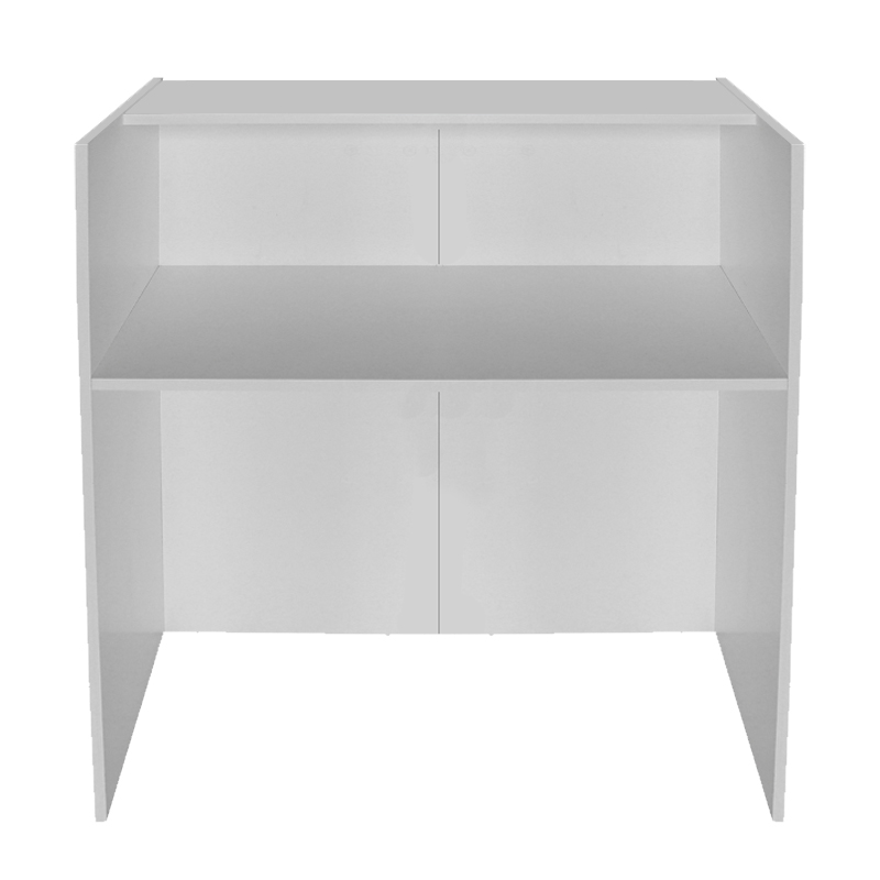 Γραφείο υποδοχής - reception με LED χρώμα λευκό - ανθρακί 10