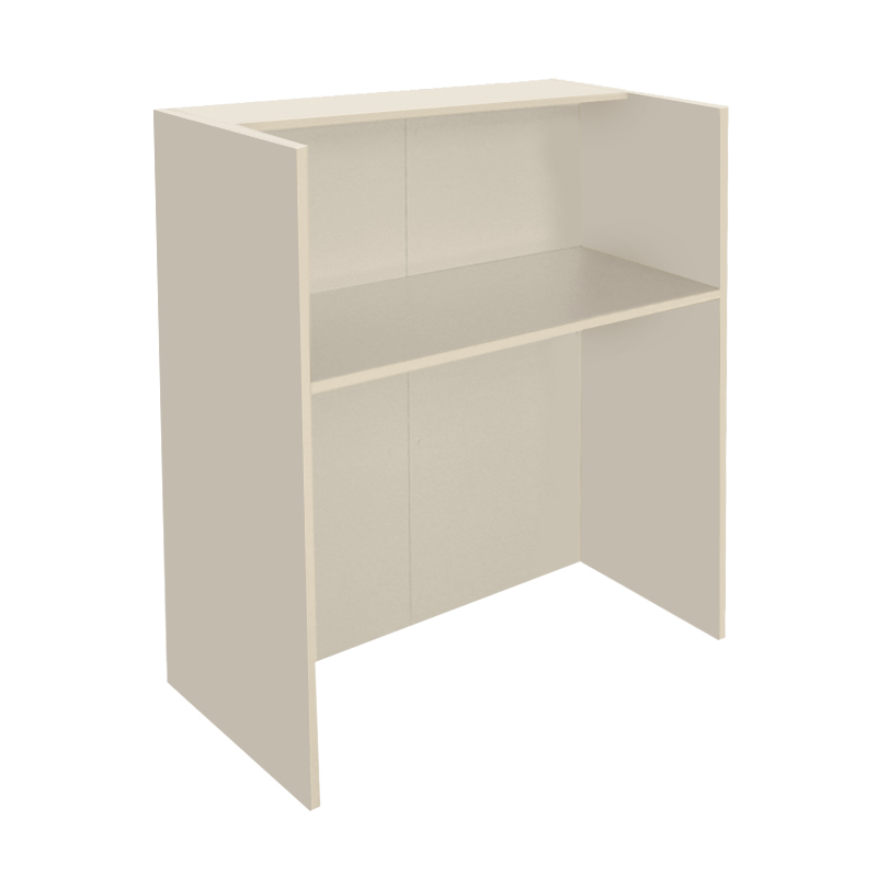 Γραφείο υποδοχής - reception με LED χρώμα sandstone - oak 6