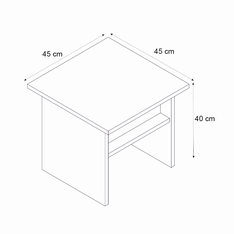 Τραπεζάκι σαλονιού - γραφείου χρώμα oak - ανθρακί 6