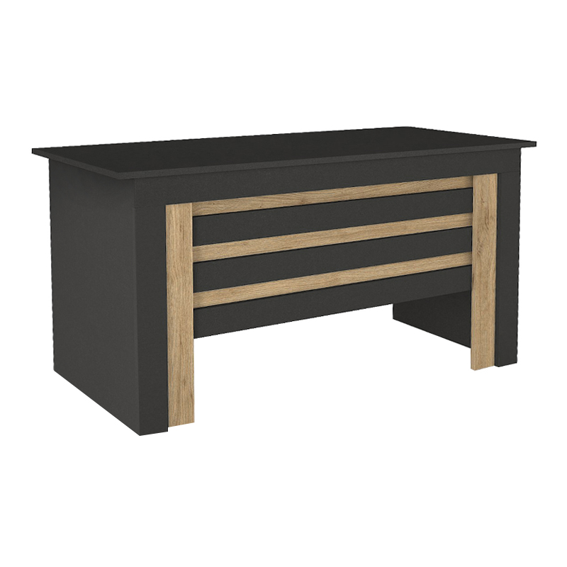 Γραφείο εργασίας χρώμα ανθρακί - oak 4
