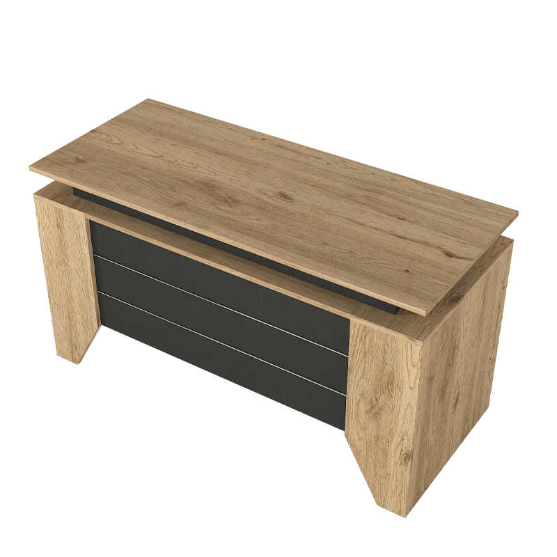 Γραφείο εργασίας χρώμα oak - ανθρακί 4