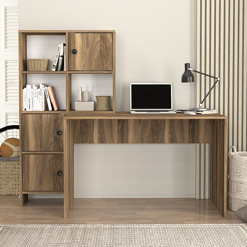 Γραφείο εργασίας αναστρέψιμο χρώμα καρυδί 5