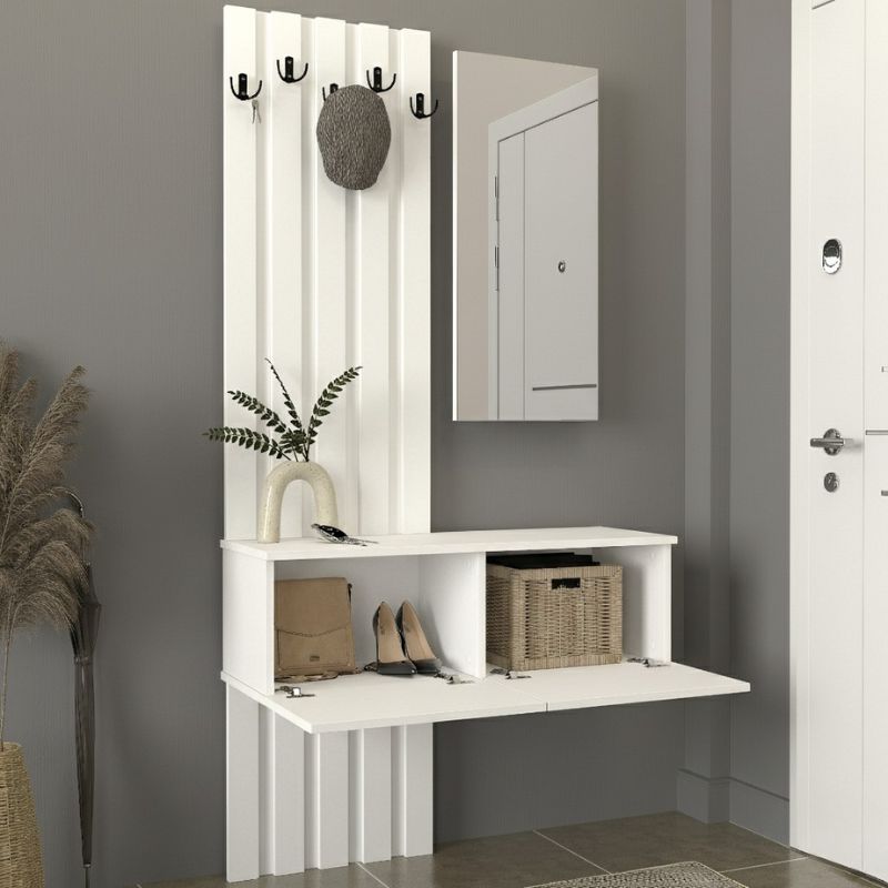 Έπιπλο εισόδου χρώμα λευκό 2