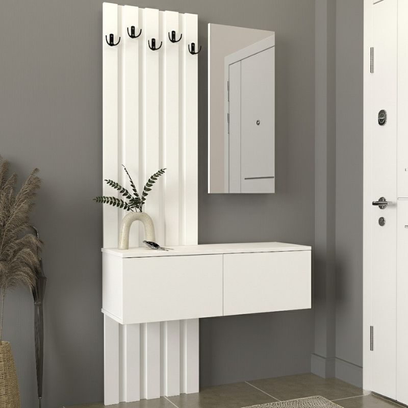 Έπιπλο εισόδου χρώμα λευκό 3