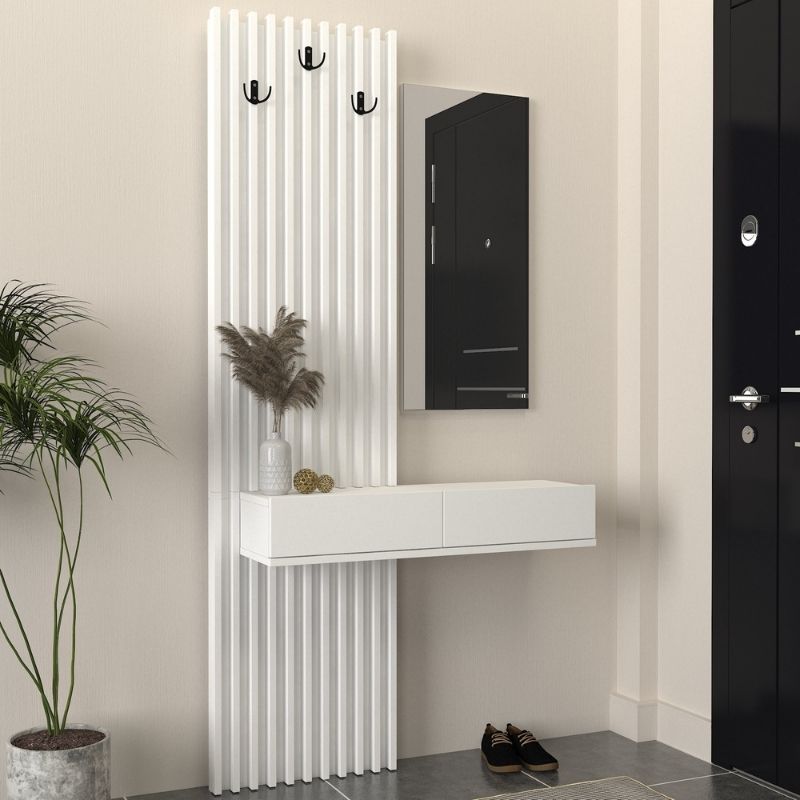 Έπιπλο εισόδου χρώμα λευκό 3