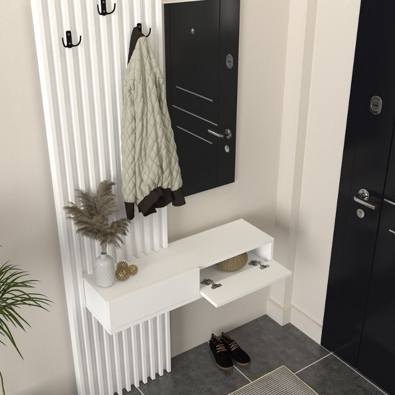 Έπιπλο εισόδου χρώμα λευκό 4