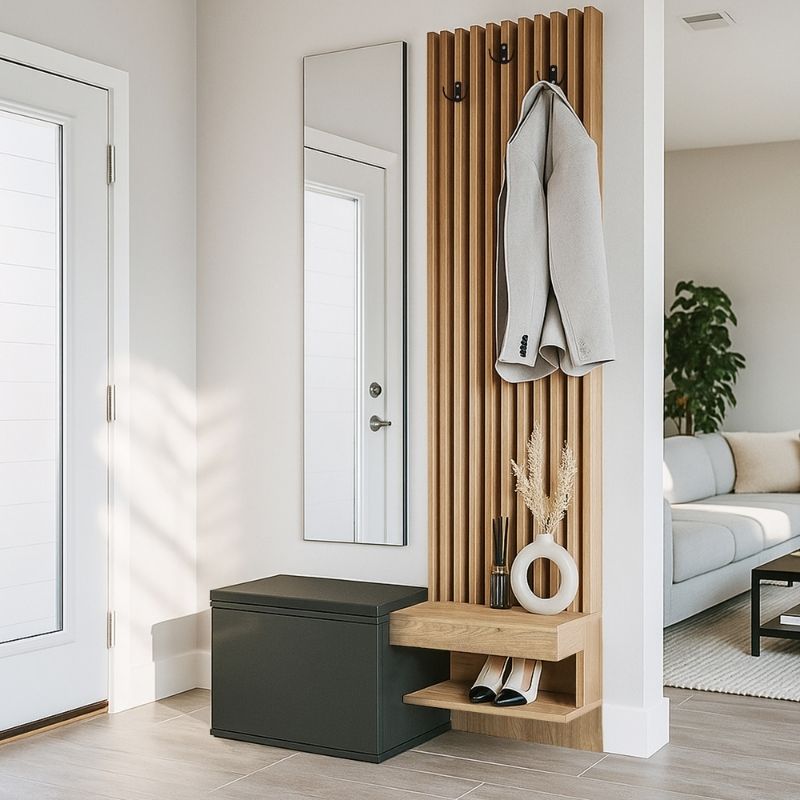 Έπιπλο εισόδου χρώμα ανθρακί - oak 3