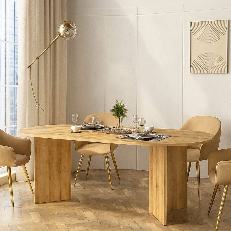 Τραπέζι χρώμα oak 4