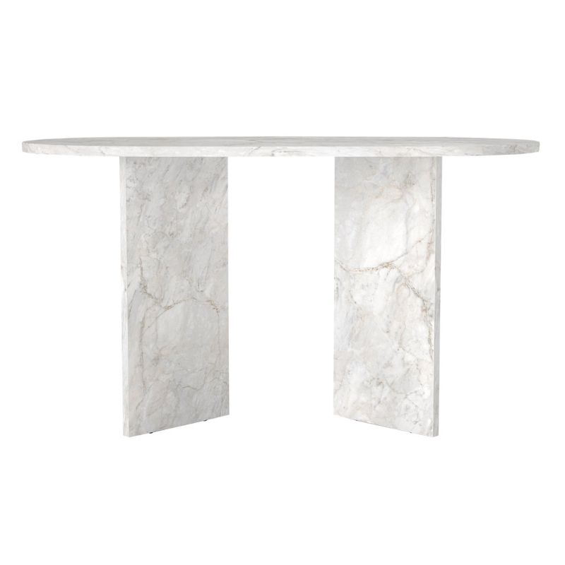 Τραπέζι χρώμα λευκό εφέ μαρμάρου 8