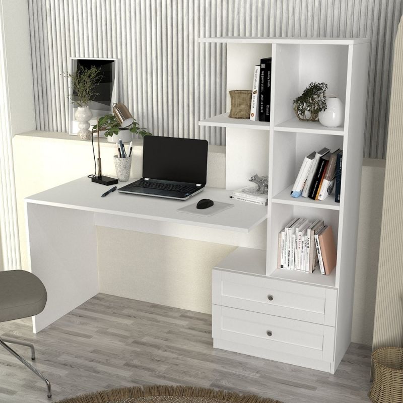 Γραφείο εργασίας χρώμα λευκό 2