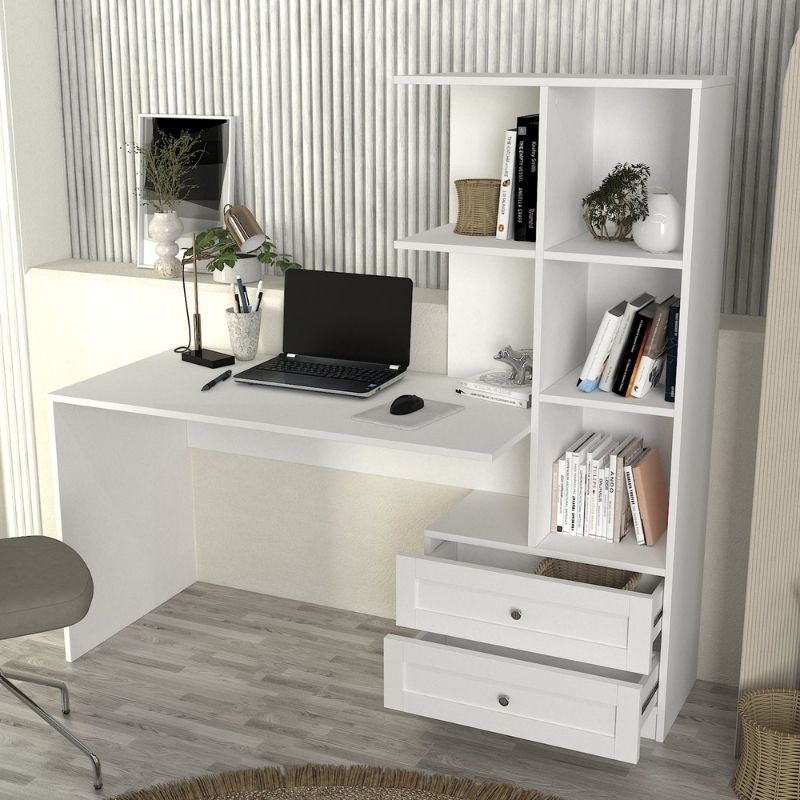 Γραφείο εργασίας χρώμα λευκό 3