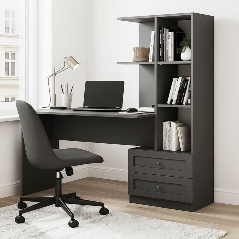 Γραφείο εργασίας χρώμα ανθρακί