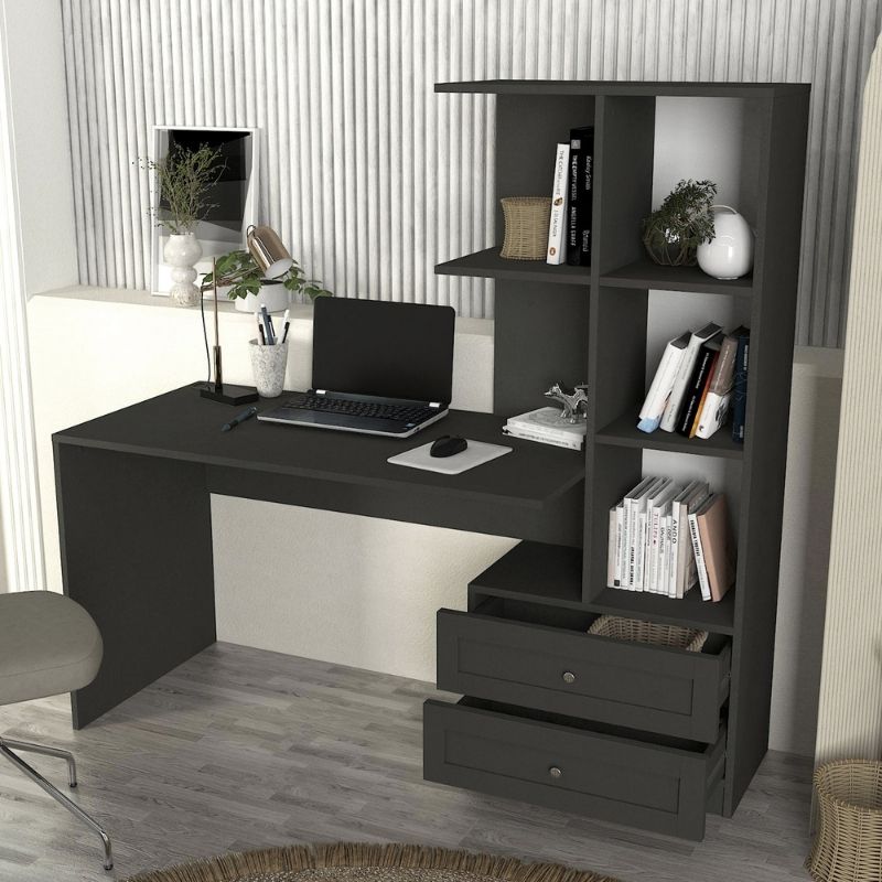 Γραφείο εργασίας χρώμα ανθρακί 3