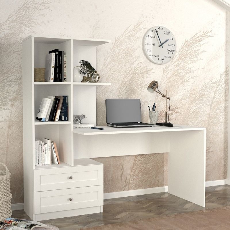 Γραφείο εργασίας χρώμα λευκό 2