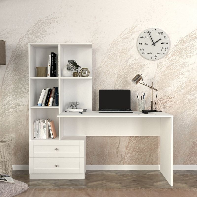 Γραφείο εργασίας χρώμα λευκό 5