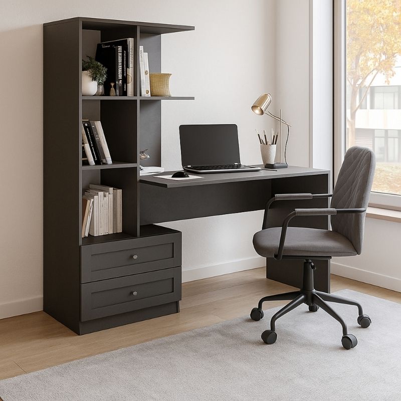 Γραφείο εργασίας χρώμα ανθρακί