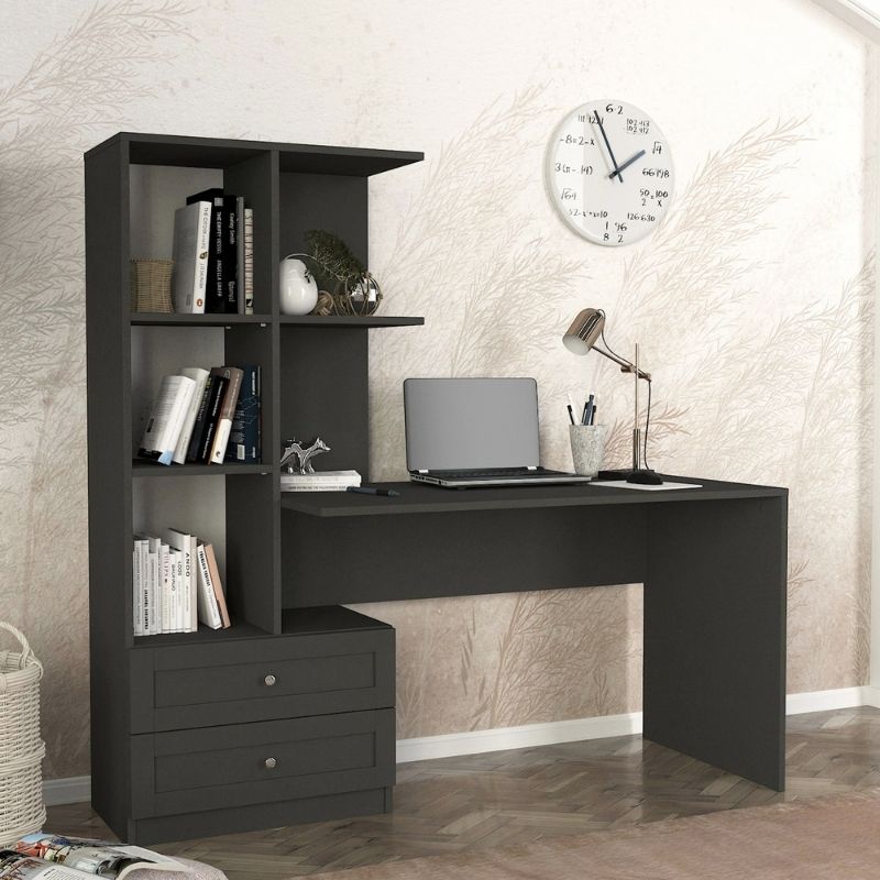 Γραφείο εργασίας χρώμα ανθρακί 2