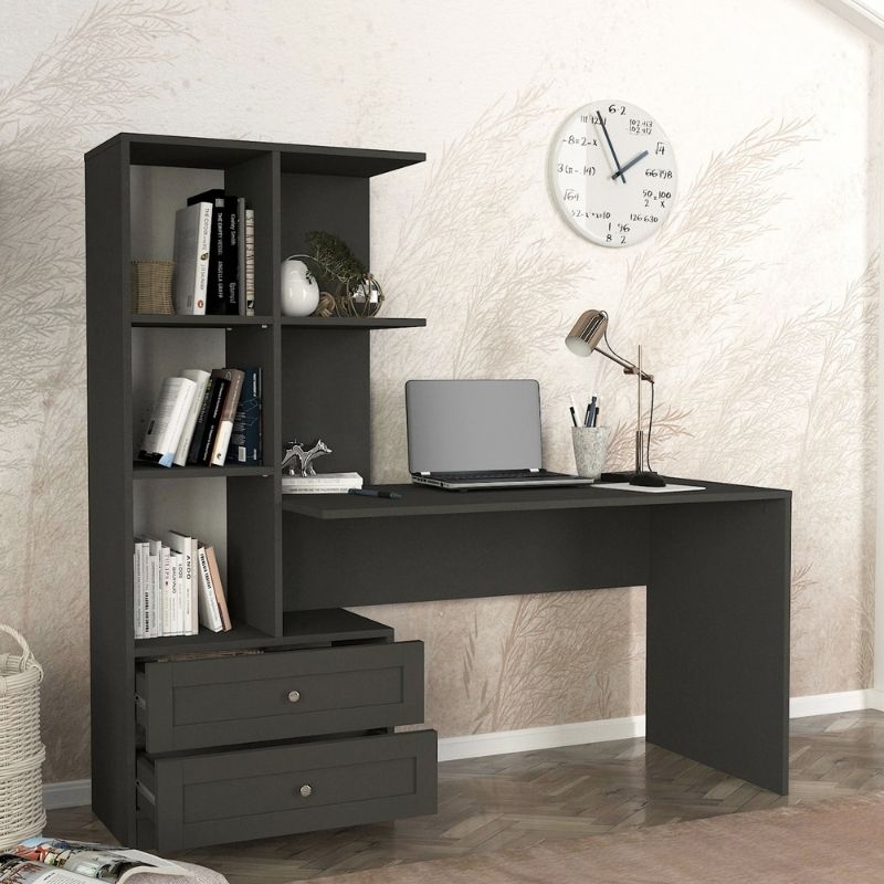 Γραφείο εργασίας χρώμα ανθρακί 3
