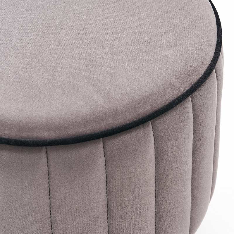 Σκαμπώ βελούδινο χρώμα γκρι 3