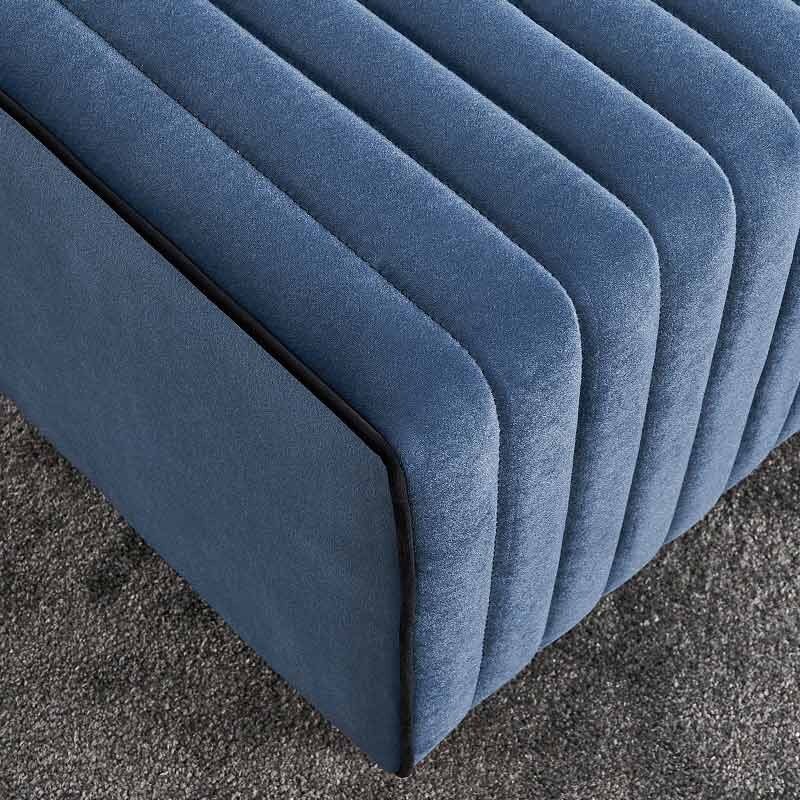 Σκαμπώ βελούδινο χρώμα μπλε 3