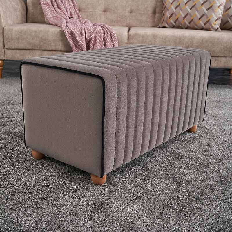 Σκαμπώ βελούδινο χρώμα γκρι 2