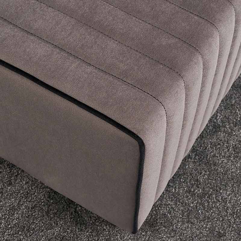 Σκαμπώ βελούδινο χρώμα γκρι 3