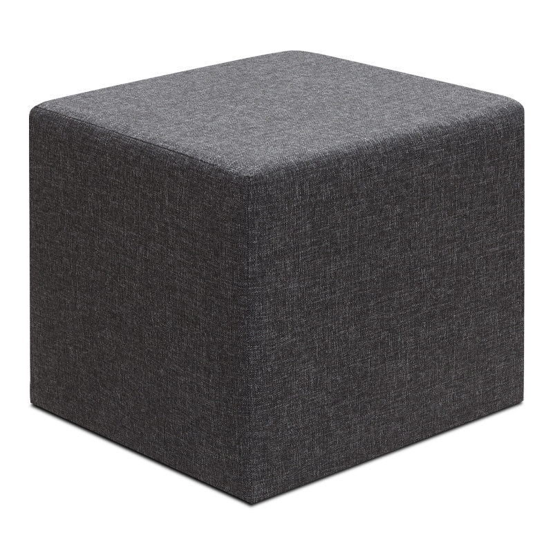 Σκαμπώ Linda Megapap υφασμάτινο χρώμα ανθρακί 40x40x40εκ.