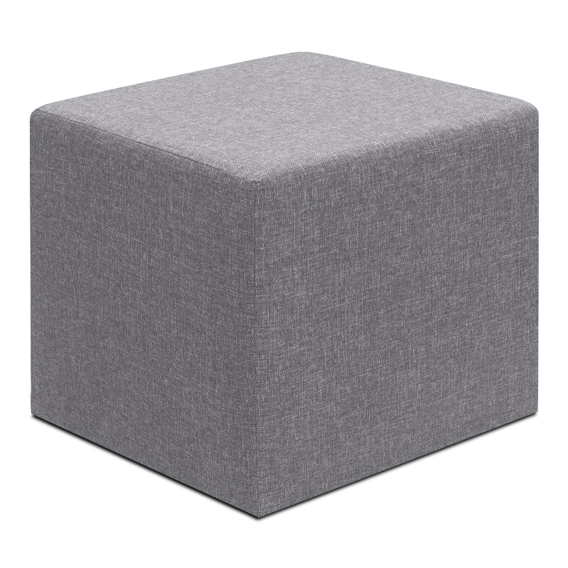 Σκαμπώ Linda Megapap υφασμάτινο χρώμα γκρι 40x40x40εκ.